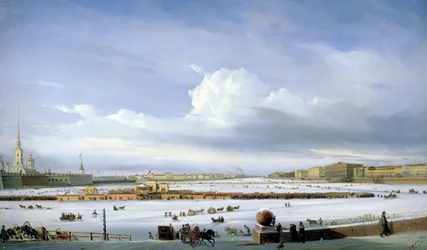 Conduite sur la Neva, 1854